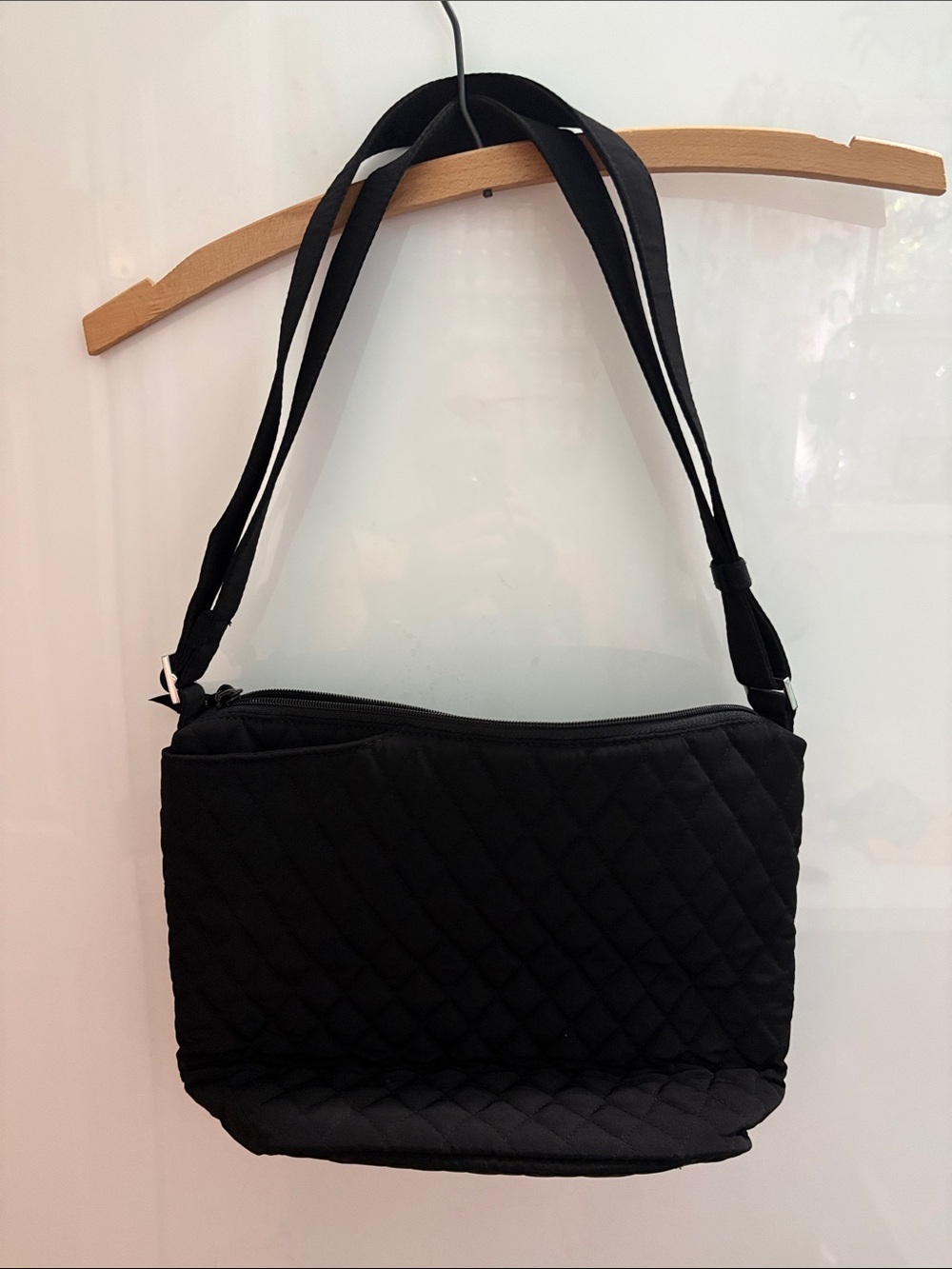 Vera Bradley Black Quilted Shoulder Bag